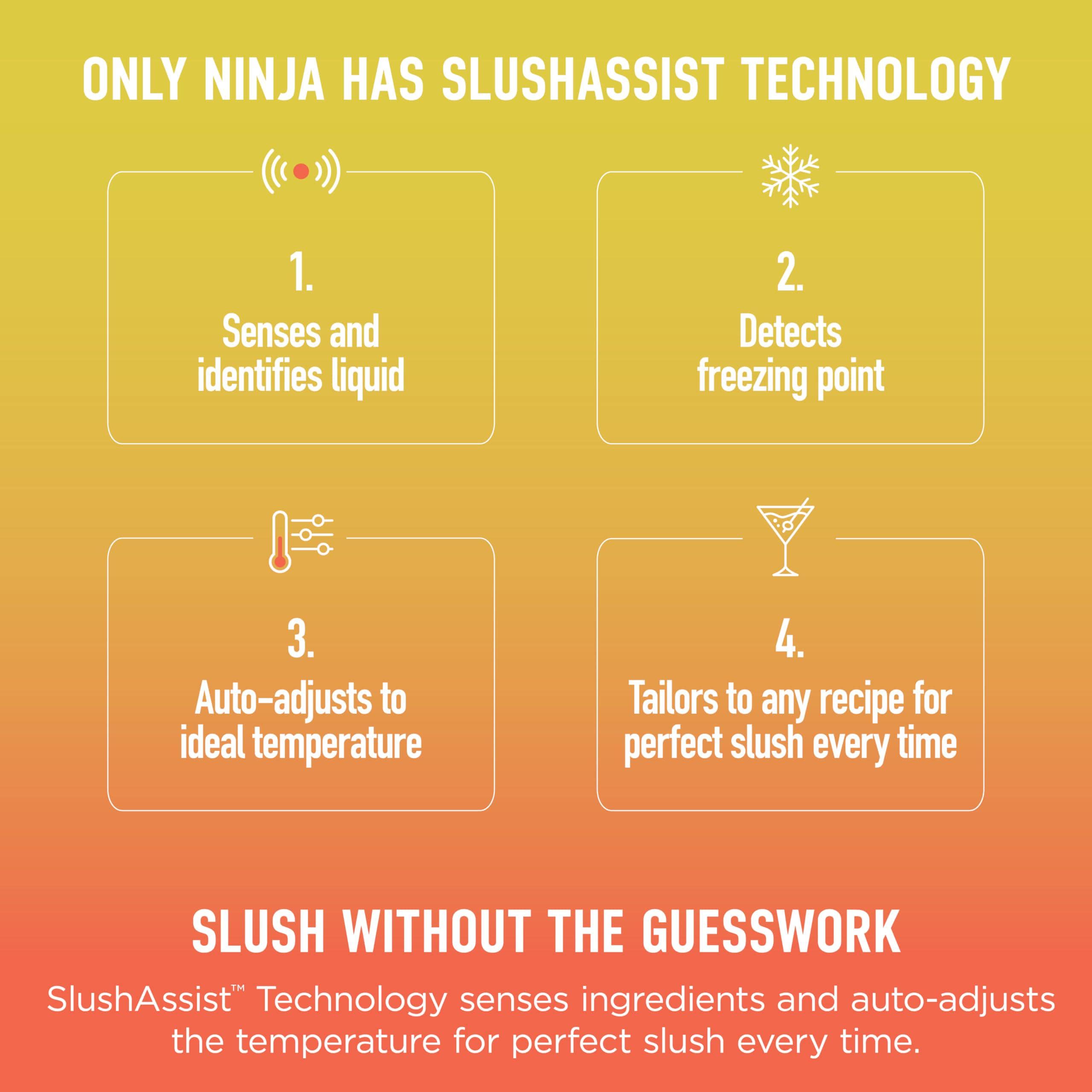 Ninja SLUSHi Max XXL Smart Frozen Drink Maker, 150 oz Party-Size Capacity, No Ice Needed, 6 Preset Programs, Keeps Ideal Temperature Texture