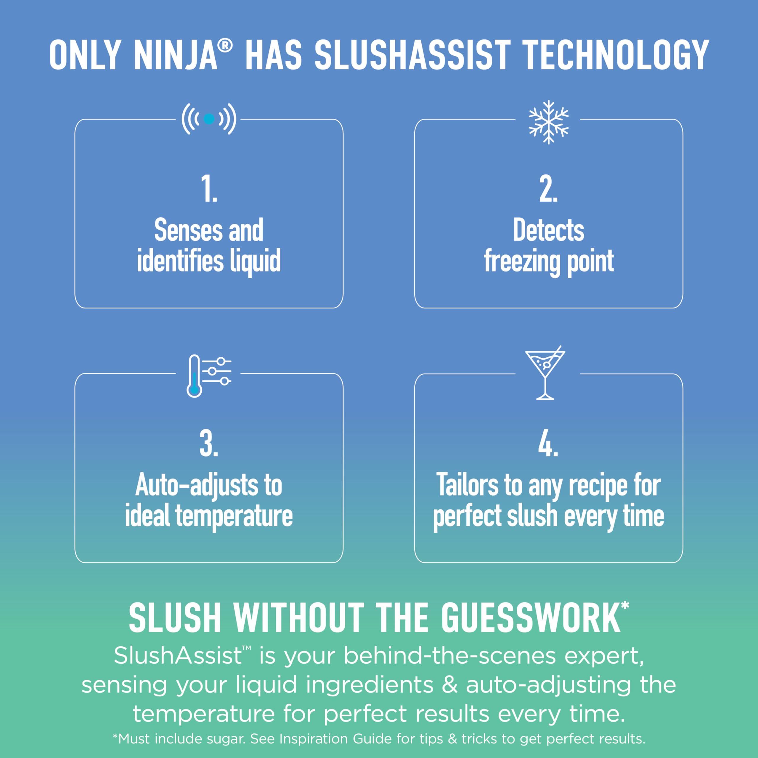Ninja SLUSHi XL Smart Frozen Drink Maker, Slush Machine with SlushAssist Technology, 150 oz Capacity, Makes Sodas, Margaritas, Frappes