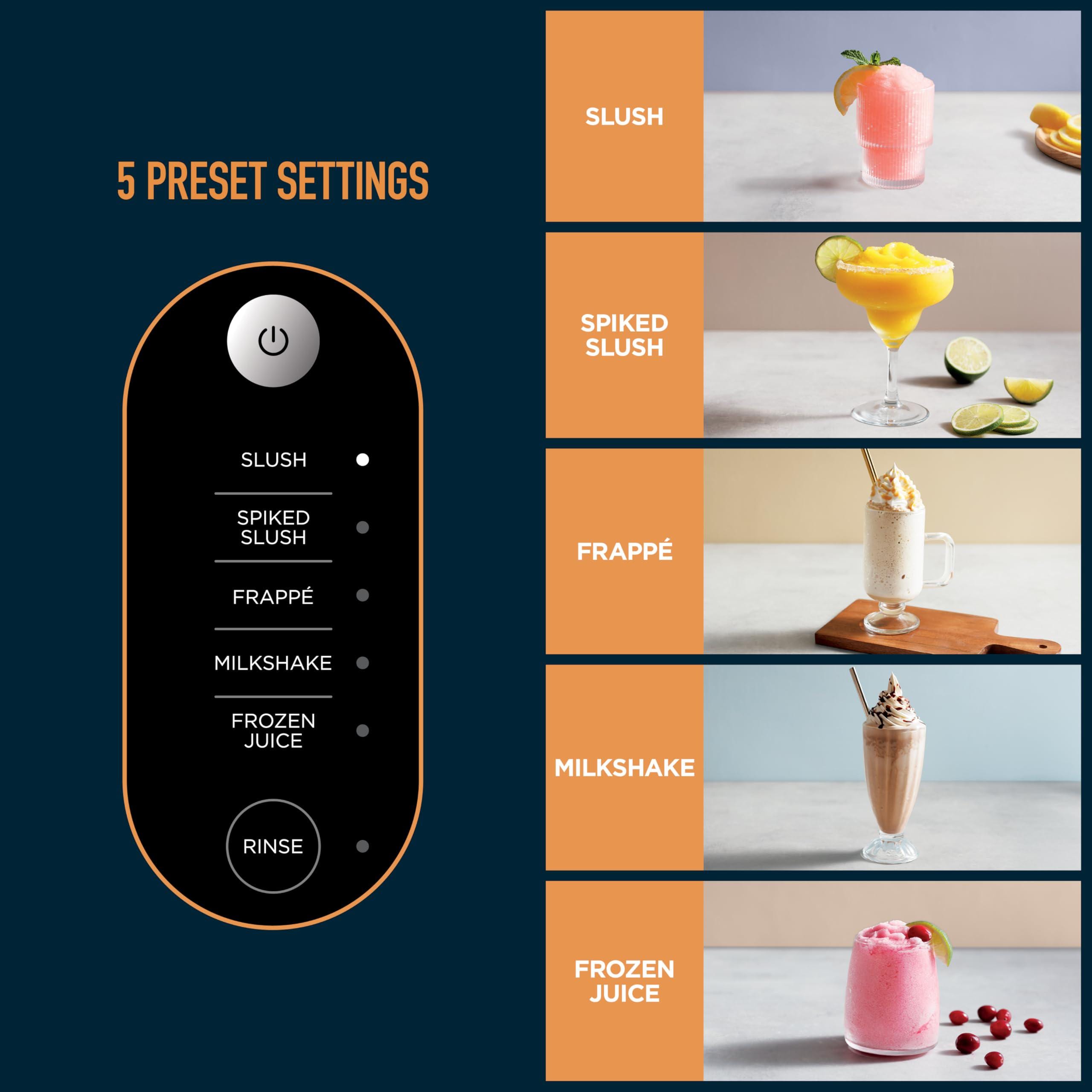 Ninja SLUSHi Professional Frozen Drink Maker, Slushie Machine with RapidChill Technology, 88 oz Capacity, 5 Preset Programs for Margaritas