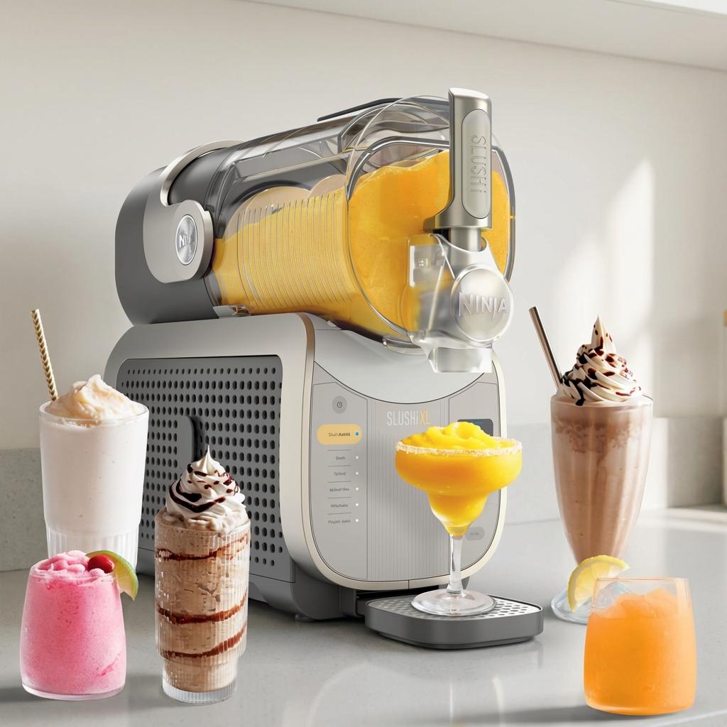 Ninja SLUSHi XL Smart Frozen Drink Maker, Slush Machine with SlushAssist Technology, 150 oz Capacity, Makes Sodas, Margaritas, Frappes