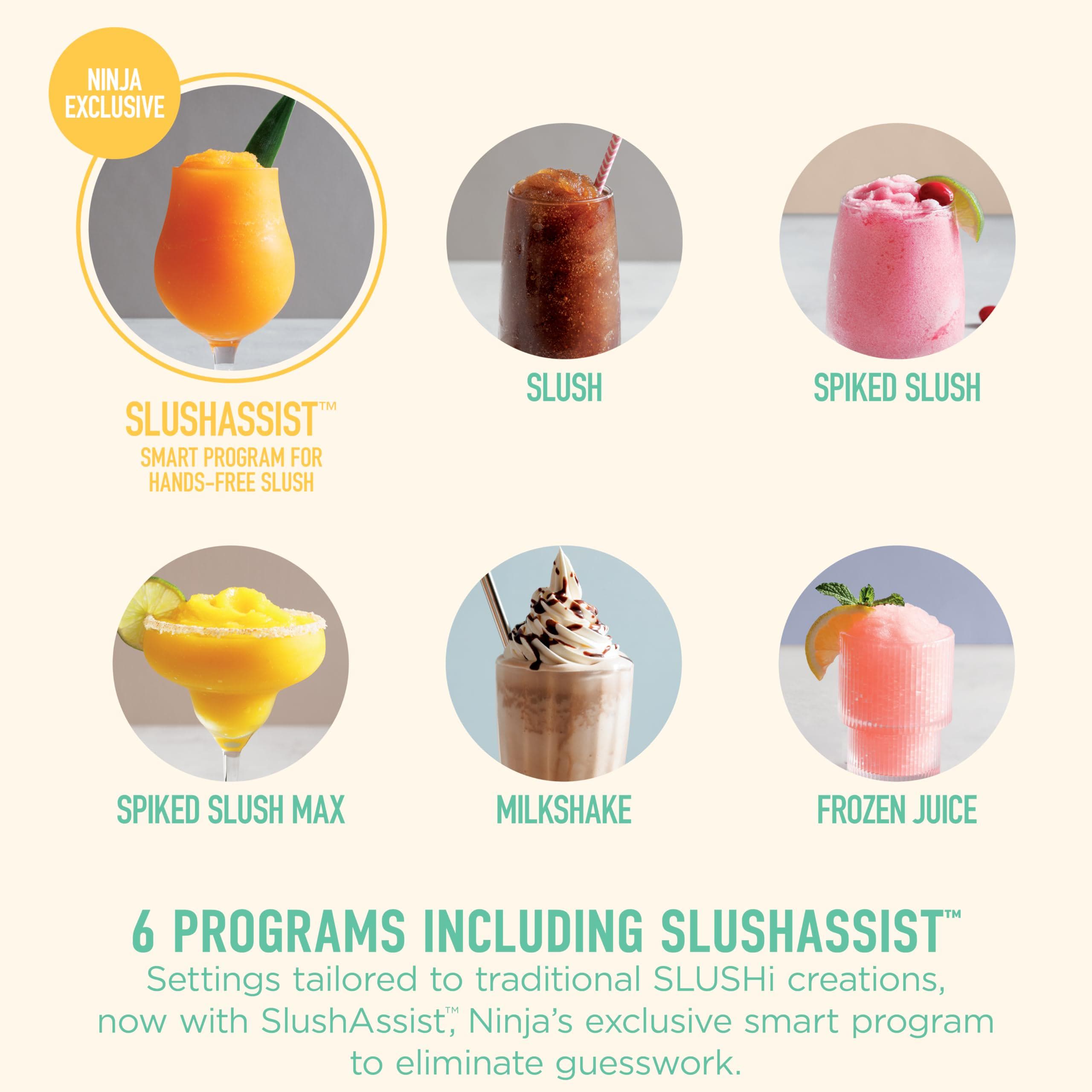 Ninja SLUSHi XL Smart Frozen Drink Maker, Slush Machine with SlushAssist Technology, 150 oz Capacity, Makes Sodas, Margaritas, Frappes