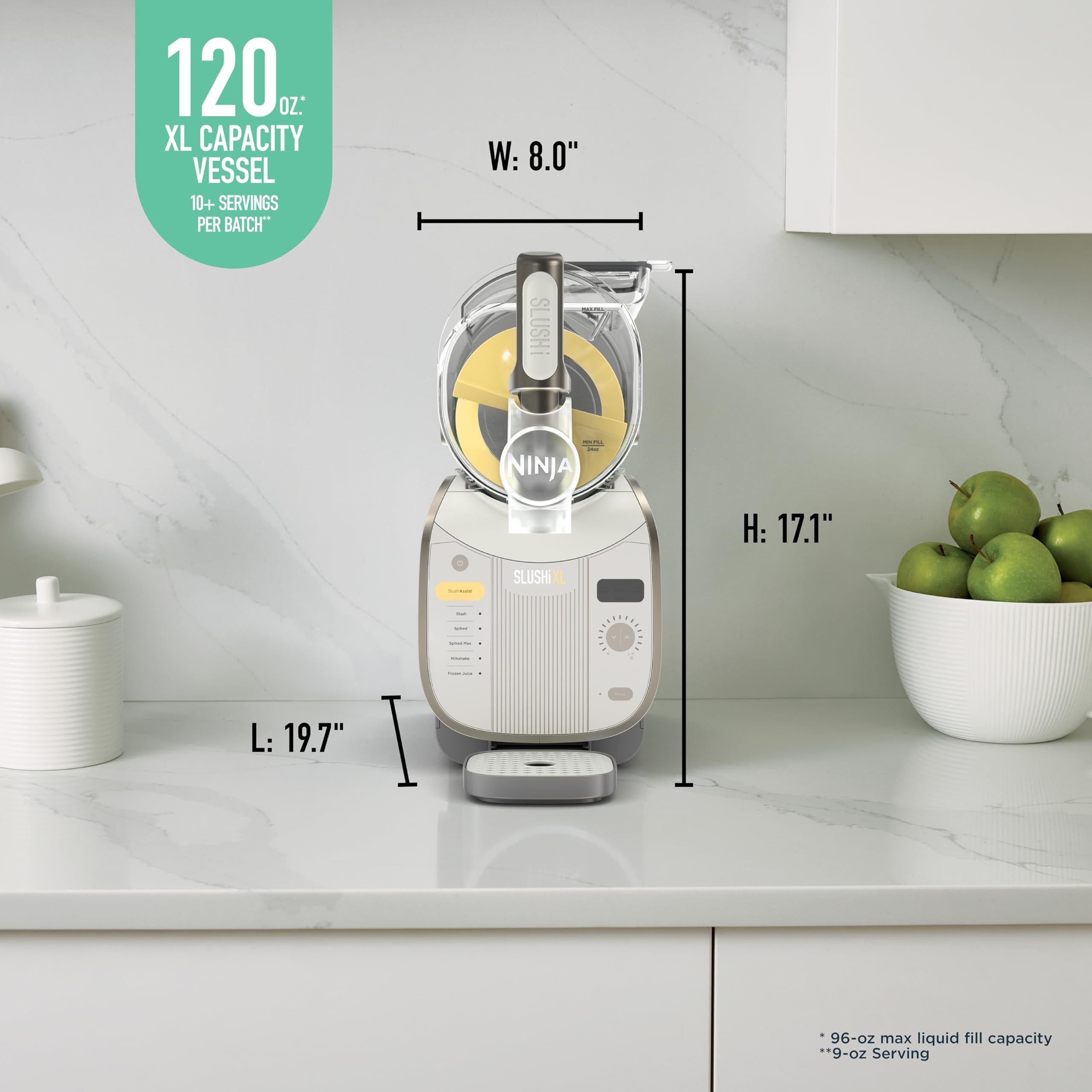 Ninja SLUSHi XL Smart Frozen Drink Maker, Slush Machine with SlushAssist Technology, 150 oz Capacity, Makes Sodas, Margaritas, Frappes