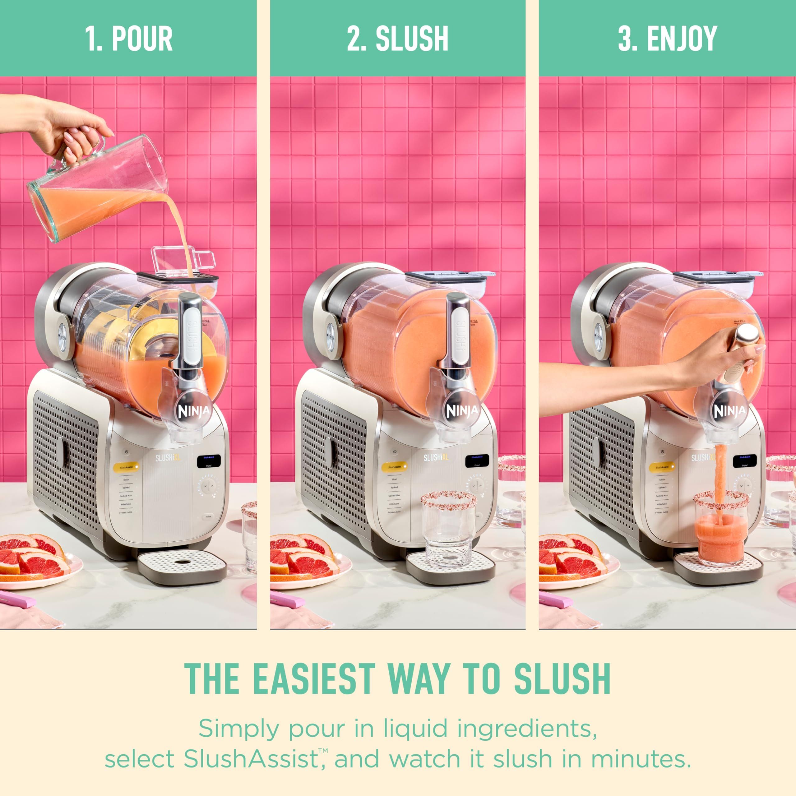 Ninja SLUSHi XL Smart Frozen Drink Maker, Slush Machine with SlushAssist Technology, 150 oz Capacity, Makes Sodas, Margaritas, Frappes