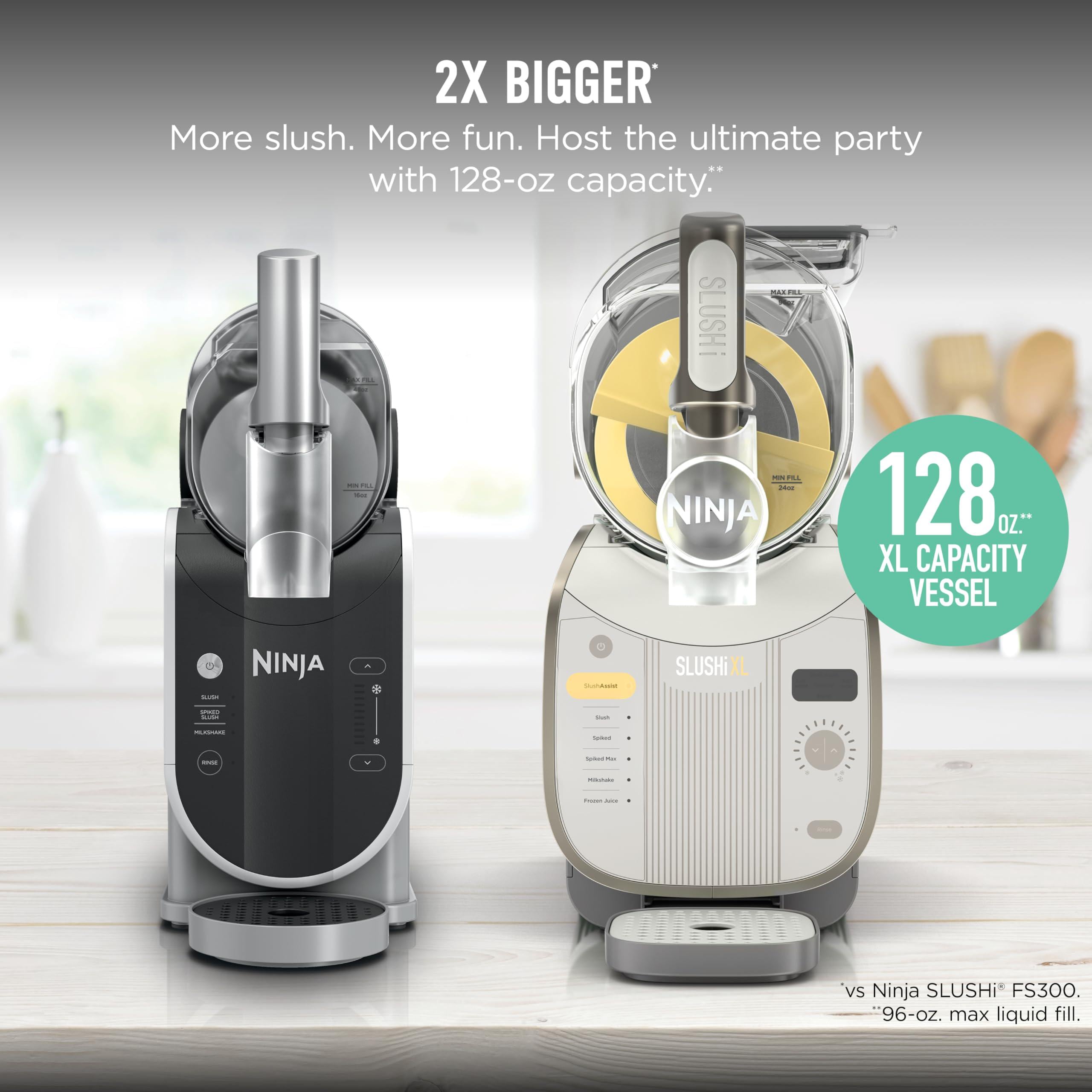 Ninja SLUSHi XL Smart Frozen Drink Maker, Slush Machine with SlushAssist Technology, 150 oz Capacity, Makes Sodas, Margaritas, Frappes